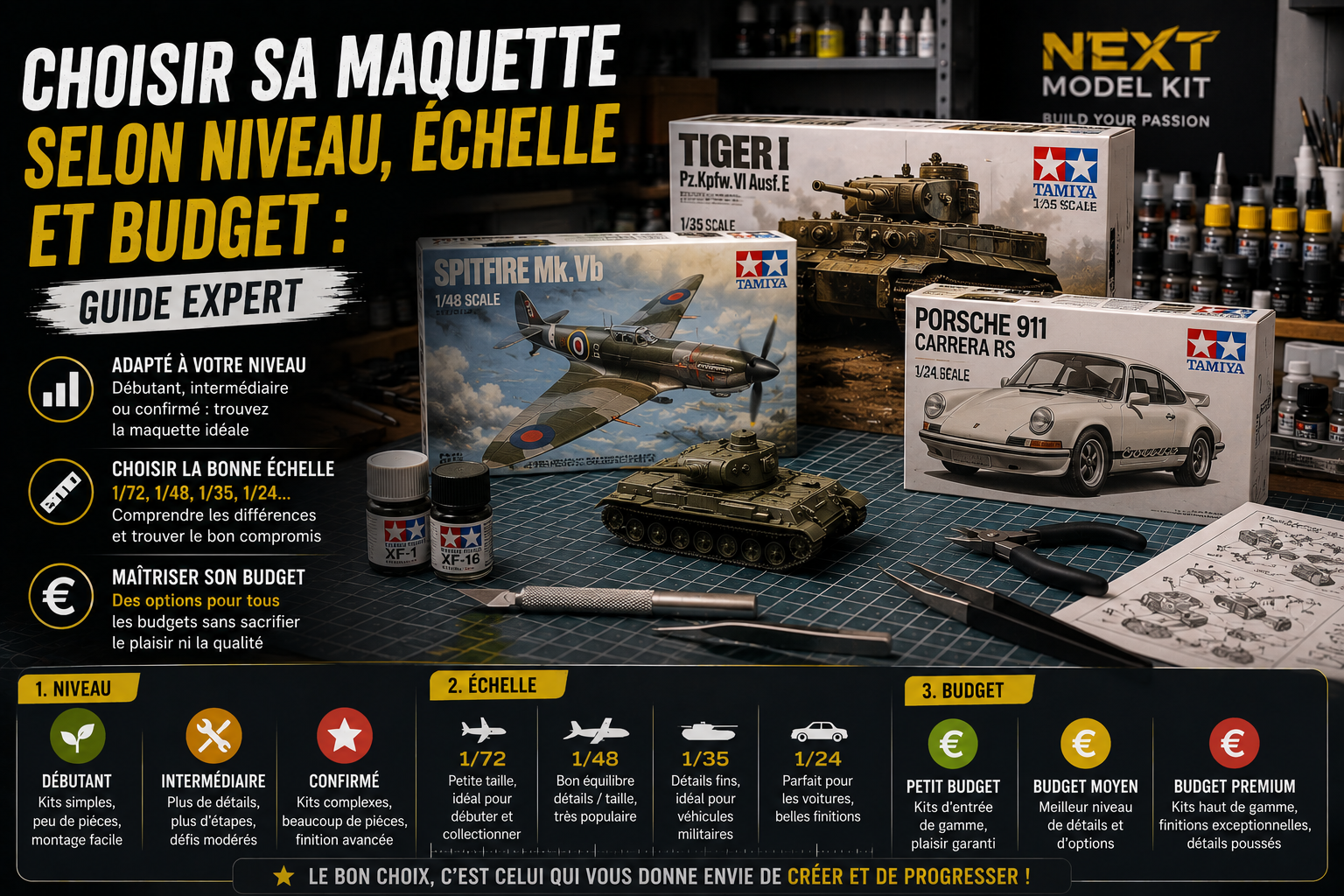 How to choose a model kit by skill level, scale and budget: expert guide